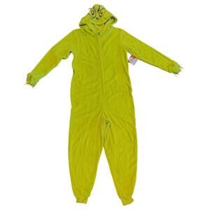 New The Grinch Dr. Seuss Adult XS Unisex One Piece Christmas Pajamas New